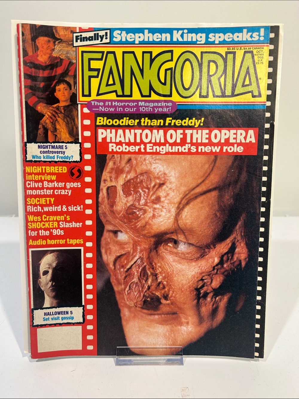 Fangoria #87 [Oct ‘89] Phantom of the Opera Cover [Vintage 80s Horror Magazine]
